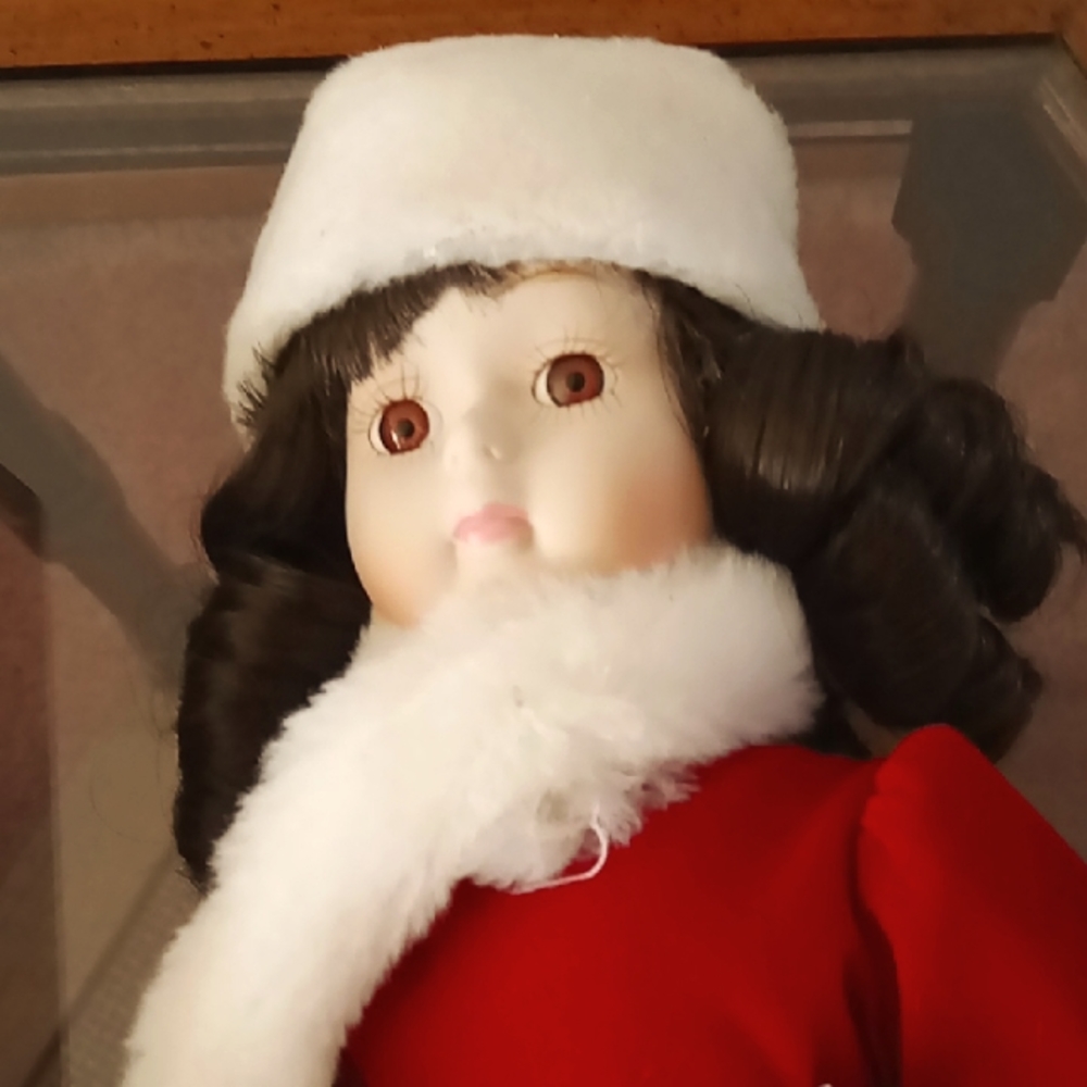 NWT Vintage Porcelain Doll - Picture 2 of 9